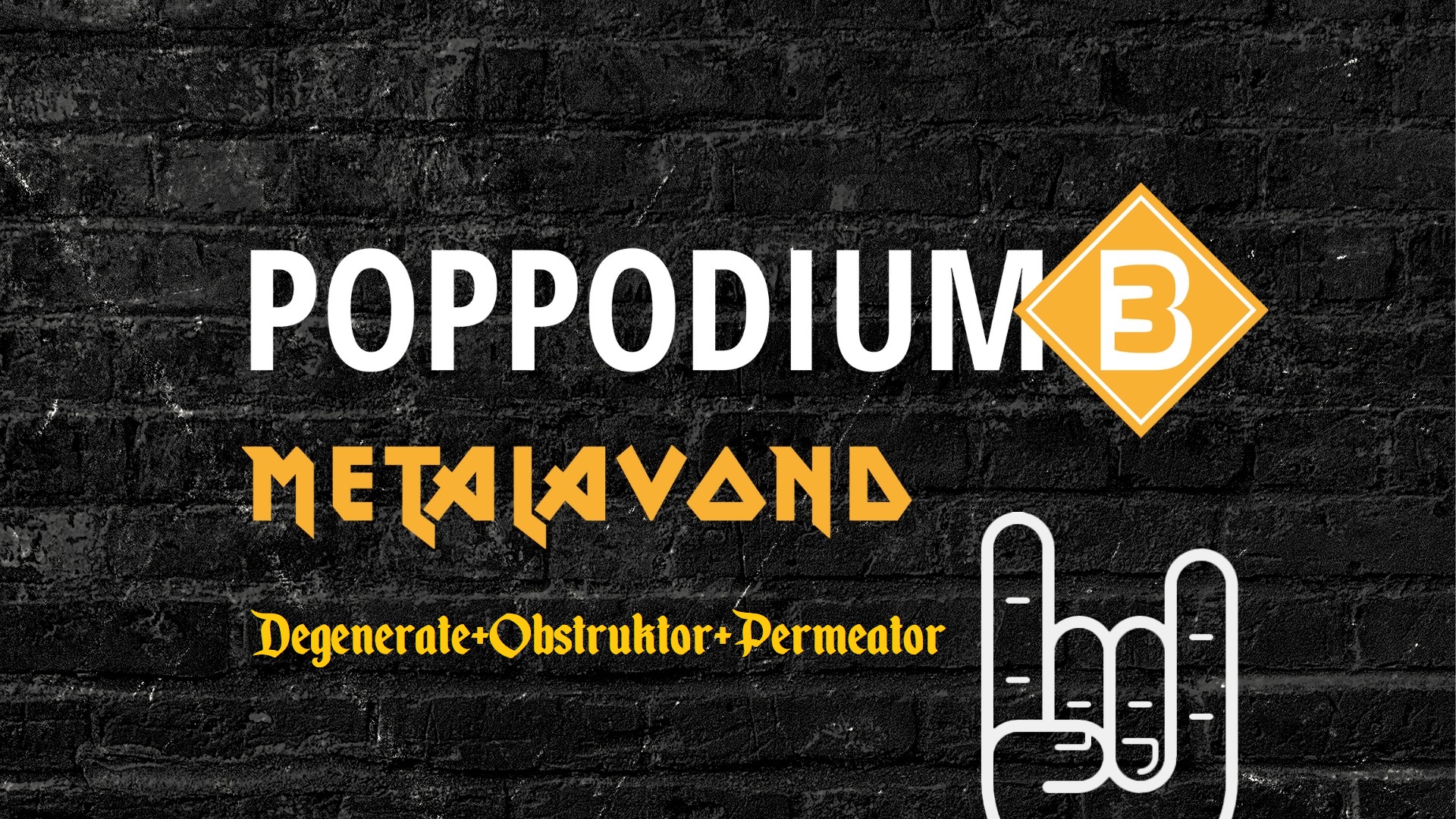 Poppodium B3 Metalnight 30 september 2023