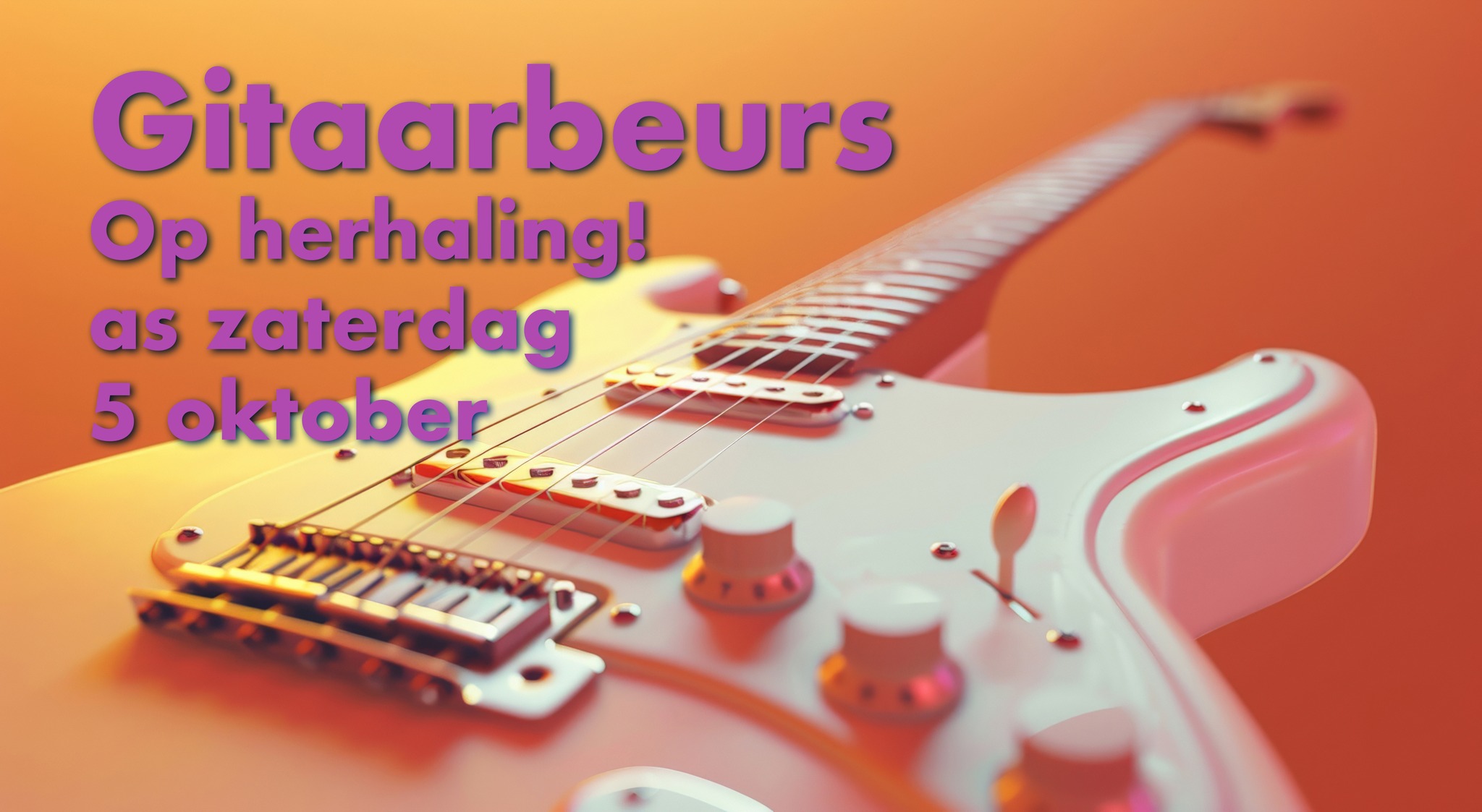 Gitaarbeurs op herhaling 5 oktober 2024 Poppodium B3